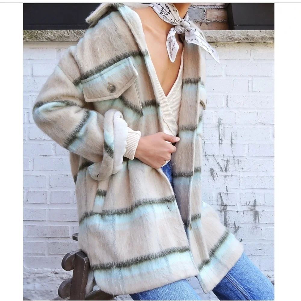 Free people Vienna brushed wool shirt jacket - Picture 1 of 10